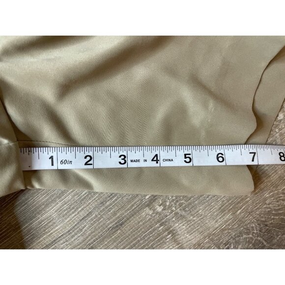 Vintage 90s Izod Club Khaki Pleated High Waisted Mom Shorts Sz 8 - Picture 9 of 9